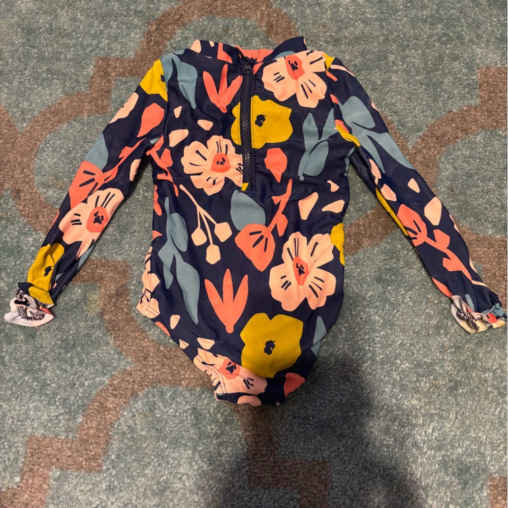 Floral Long Sleeve Rash Guard